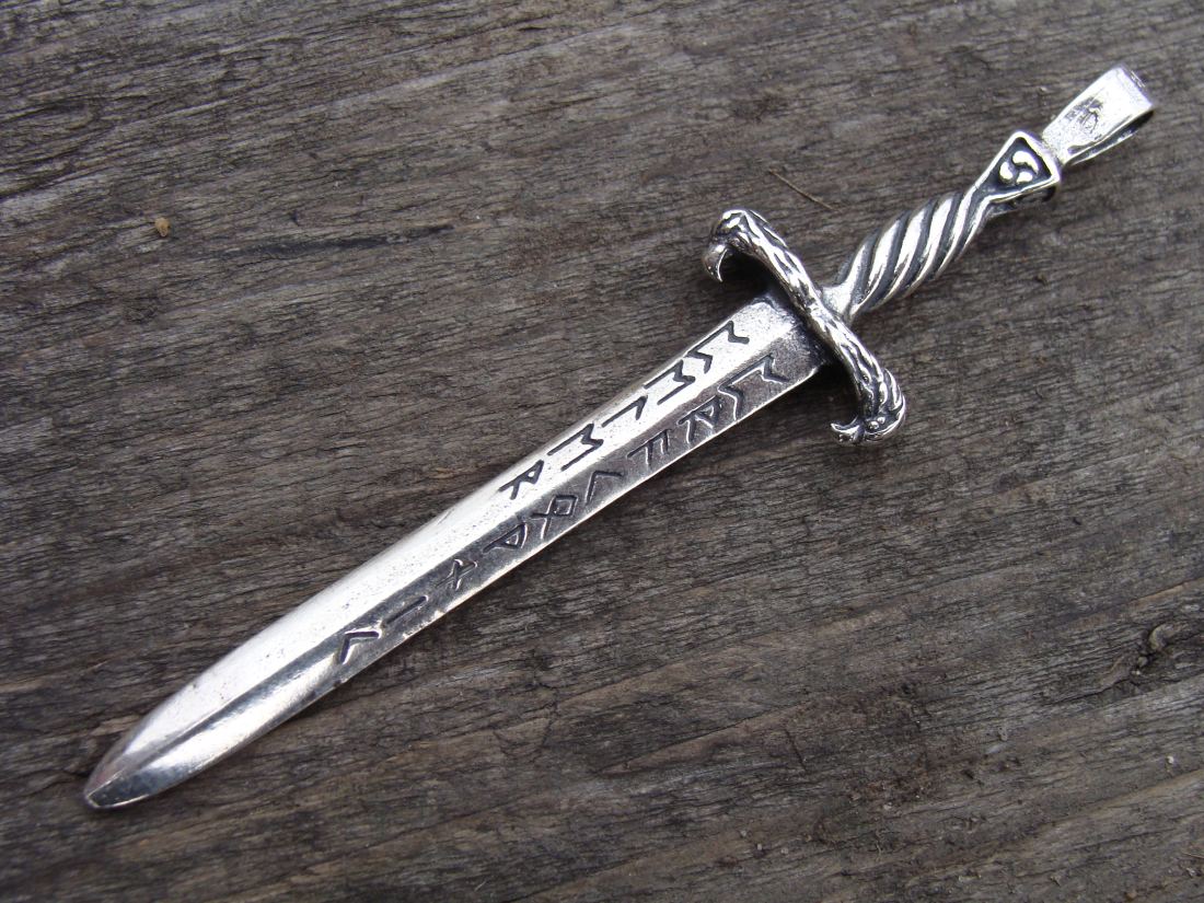 Creature Information. Sword-with-runes-eagle-guard-silver-pendant-ag-925_3